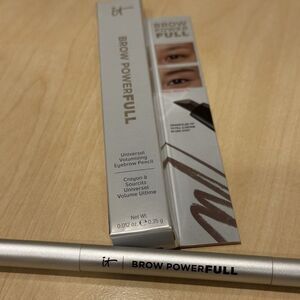 IT Cosmetics Brow Powerfull Universal Volumizing Eyebrow Pencil, Universal Taupe